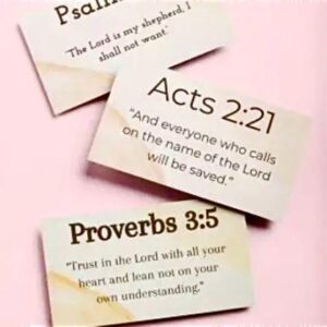 Memory Verse Flash Cards