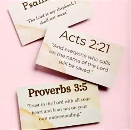 Memory Verse Flash Cards