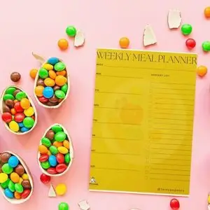 Weekly meal planner printable for families