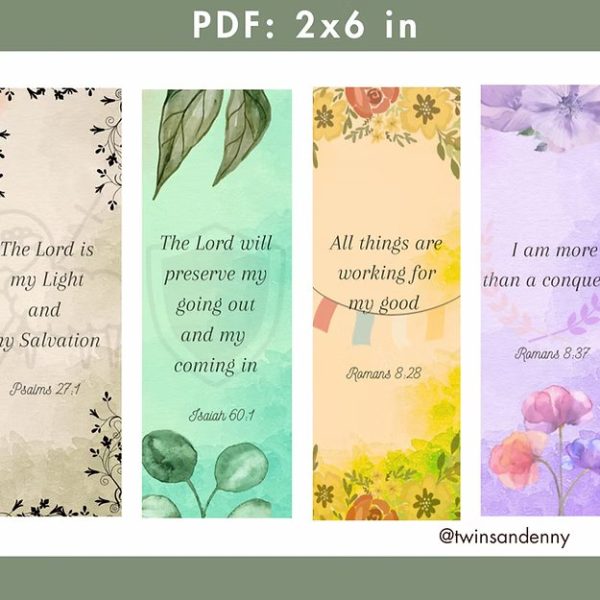 12 Printable Scripture Bookmark
(Digital Product Only) - Image 3