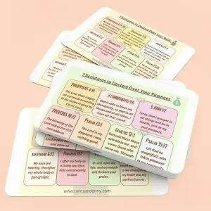 Scriptural Declaration Cards printable set of 7