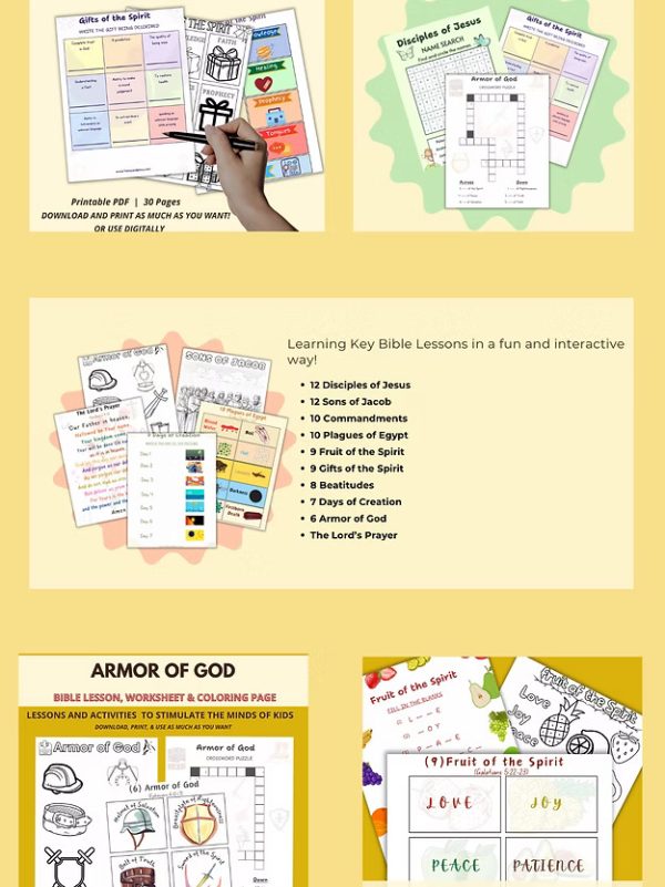 BIBLE LESSONS & ACTIVITIES BUNDLE<br>(Digital Product Only) - Image 10